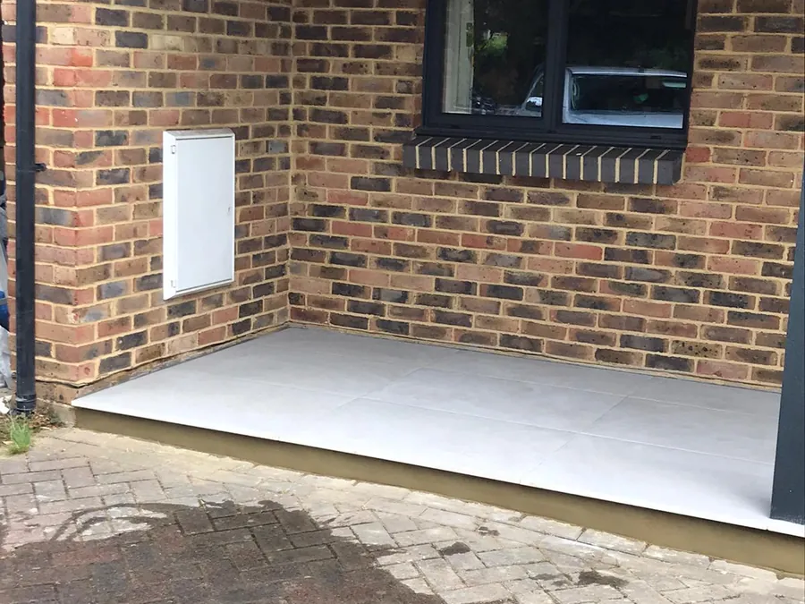Brickwork and new step